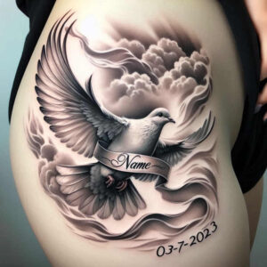 fire-of-the-holy-spirit – tattoo design ideas free ai generated – realism-naturalistic – for-arm – Gallery: holy-spirit-inkby-ai