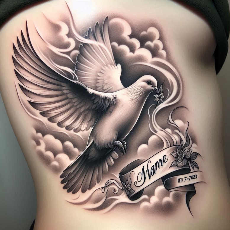 spirit-presence – tattoo design ideas free ai generated – realism-ink-precision – for-biceps – Gallery: holy-spirit-inkby-ai