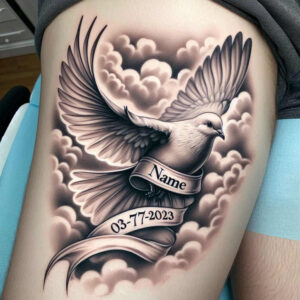 spiritual-light – tattoo design ideas free ai generated – neotraditional-detailed-textures – for-fingers – Gallery: holy-spirit-inkby-ai