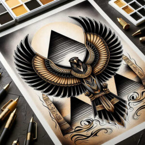 god-of-war-realism-textured-light-for-lower-arm – tattoo design ideas free ai generated – Gallery: horus-inkby-ai