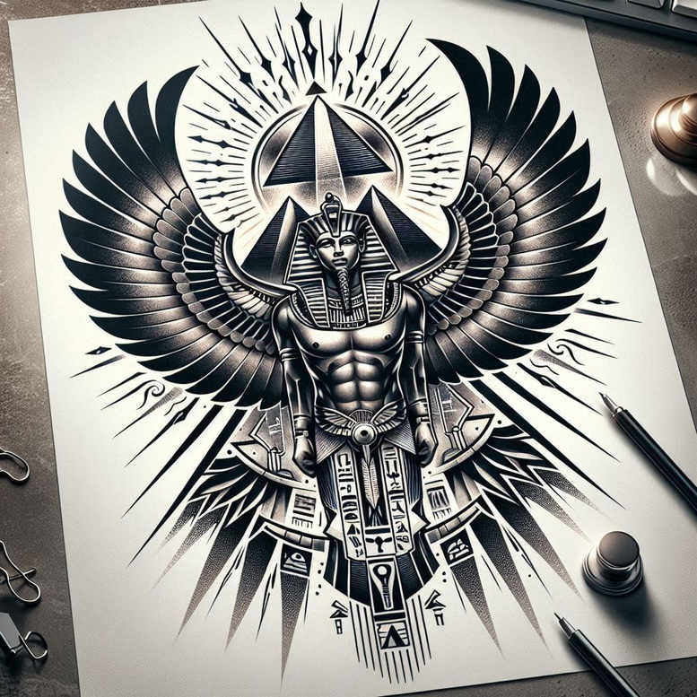 horus tattoo design ideas saturated powerful for wrist side