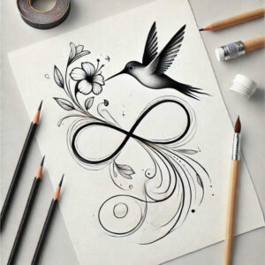 infinity-with-detail-pure-outline-for-upper-thigh – tattoo design ideas free ai generated – Gallery: infinity-signs-inkby-ai