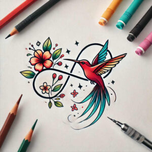 never-ending-sign-dotwork-for-temple – tattoo design ideas free ai generated – Gallery: infinity-signs-inkby-ai