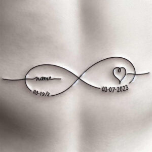 infinity-signs tattoo design ideas single color timeless for ribs