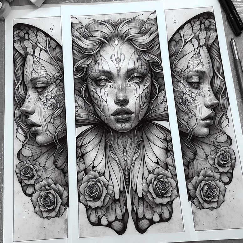 Twarze - Free tattoo design ideas ai genereted - inkby.ai