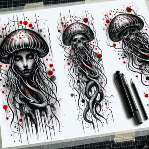 Inne mroczne - Free tattoo design ideas ai genereted - inkby.ai