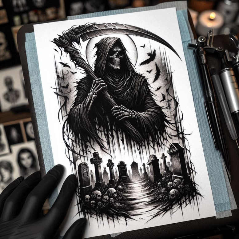 Inne mroczne - Free tattoo design ideas ai genereted - inkby.ai