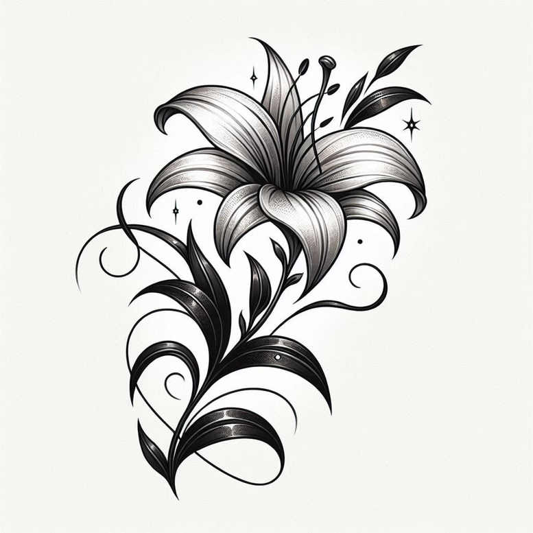 Inne kwiaty - Free tattoo design ideas ai genereted - inkby.ai