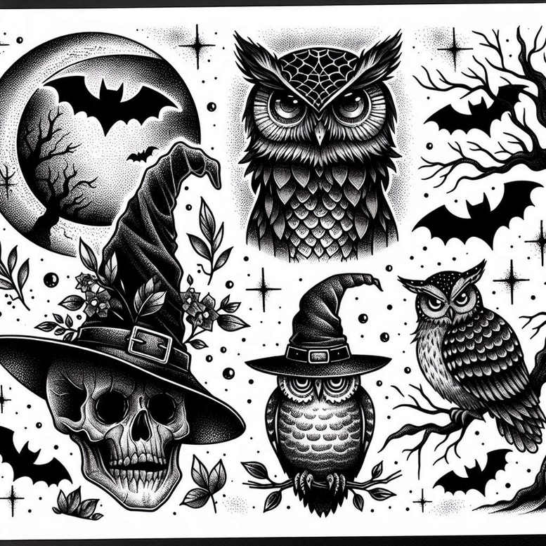 Inne mroczne - Free tattoo design ideas ai genereted - inkby.ai