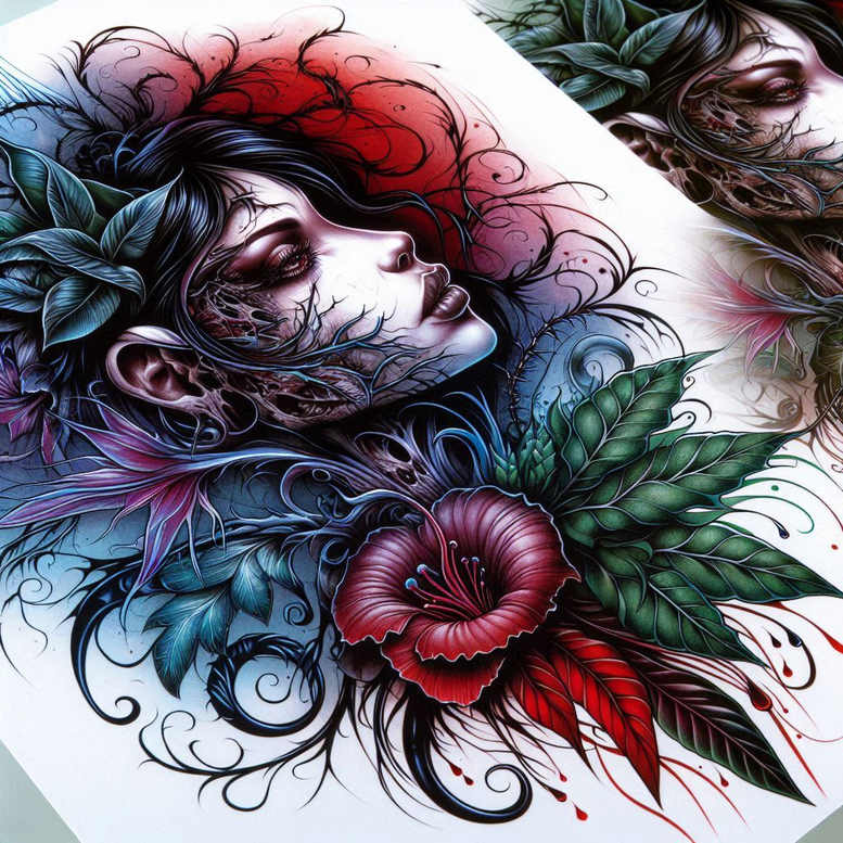 Twarze - Free tattoo design ideas ai genereted - inkby.ai