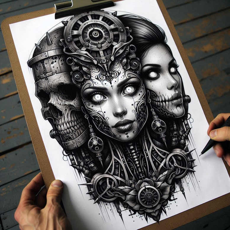 Inne mroczne - Free tattoo design ideas ai genereted - inkby.ai