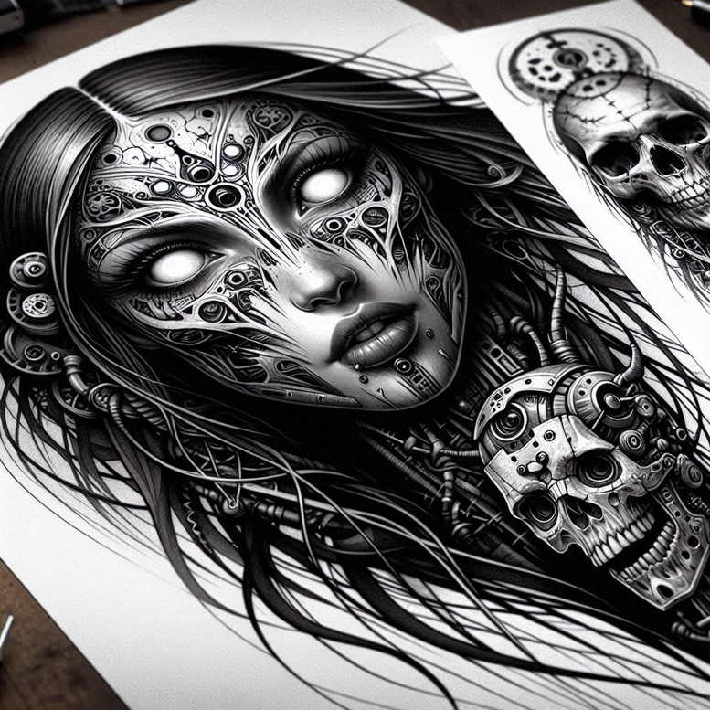 Inne mroczne - Free tattoo design ideas ai genereted - inkby.ai