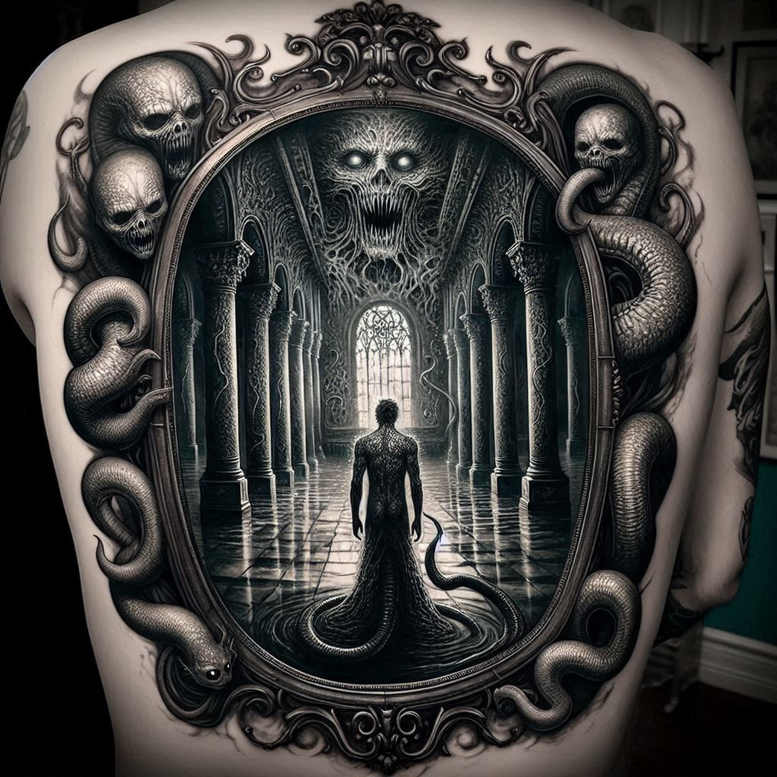Inne mroczne - Free tattoo design ideas ai genereted - inkby.ai