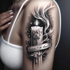 Świece - Free tattoo design ideas ai genereted - inkby.ai
