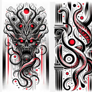 Inne mroczne - Free tattoo design ideas ai genereted - inkby.ai