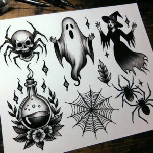Inne mroczne - Free tattoo design ideas ai genereted - inkby.ai