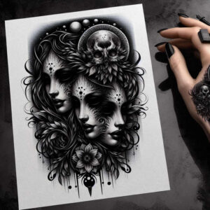 Inne mroczne - Free tattoo design ideas ai genereted - inkby.ai