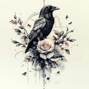 Kruki i wrony - Free tattoo design ideas ai genereted - inkby.ai
