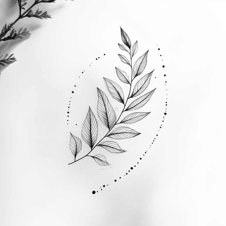 Gałązki - Free tattoo design ideas ai genereted - inkby.ai