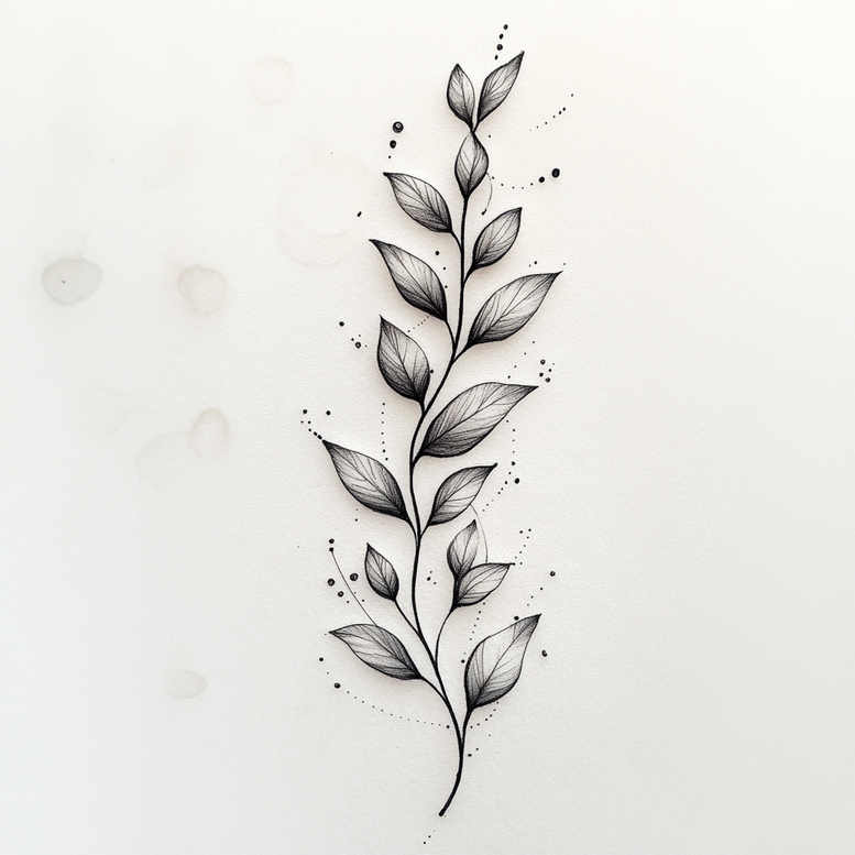 Gałązki - Free tattoo design ideas ai genereted - inkby.ai