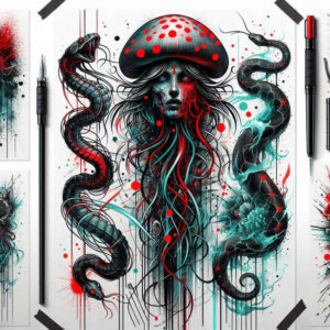 Inne mroczne - Free tattoo design ideas ai genereted - inkby.ai