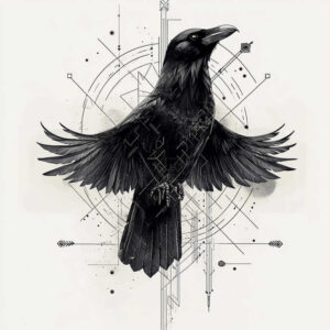 Kruki i wrony - Free tattoo design ideas ai genereted - inkby.ai