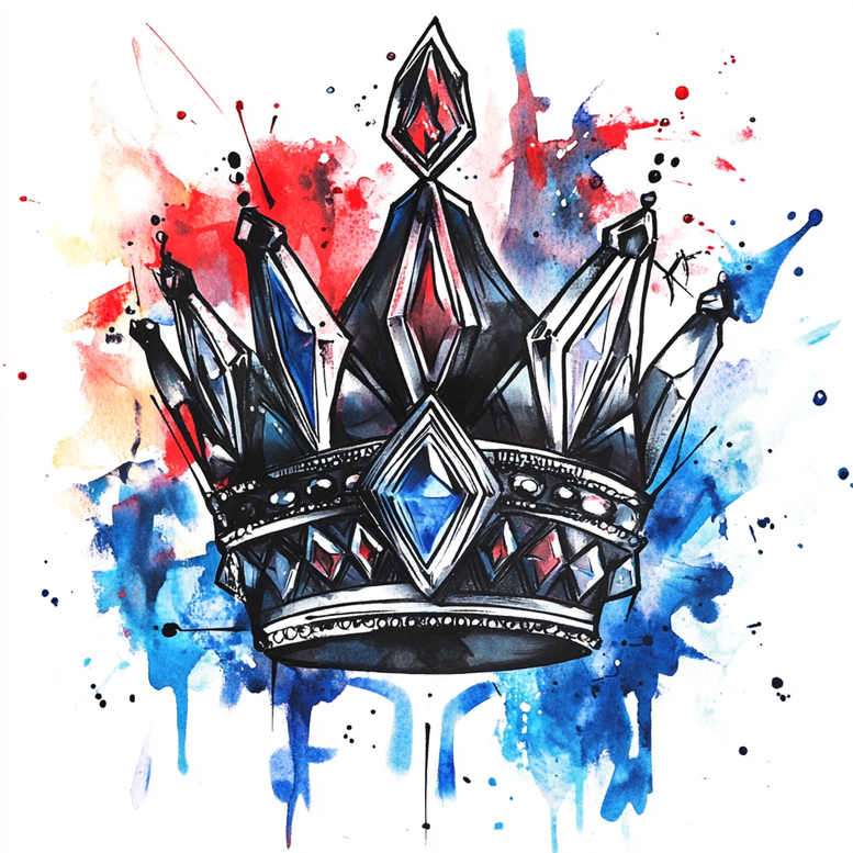 Korony i diamenty - Free tattoo design ideas ai genereted - inkby.ai