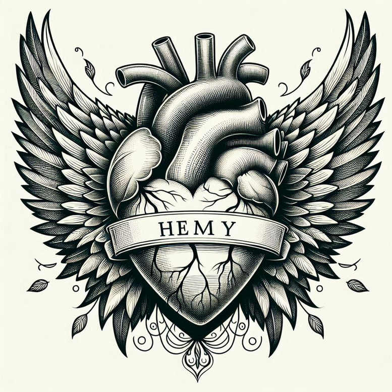 Skrzydła - Free tattoo design ideas ai genereted - inkby.ai