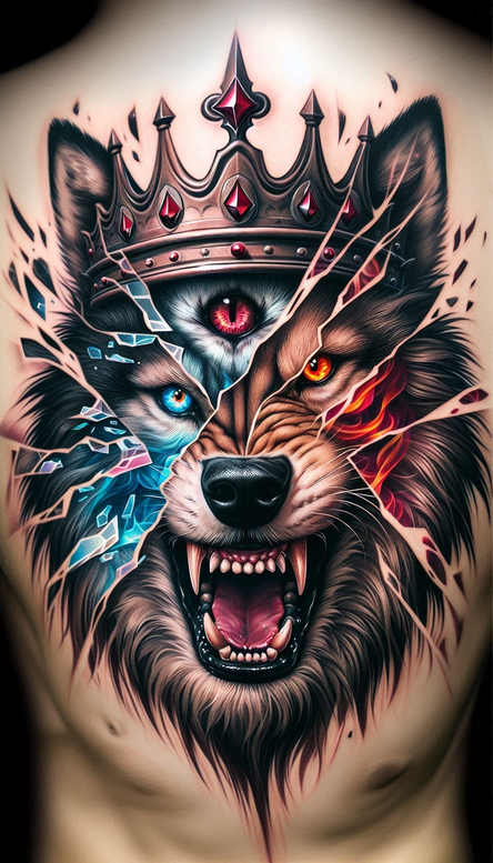 Wilki - Free tattoo design ideas ai genereted - inkby.ai