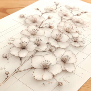 Delikatne kwiaty - Free tattoo design ideas ai genereted - inkby.ai