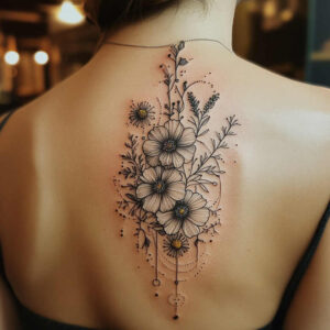 Delikatne kwiaty - Free tattoo design ideas ai genereted - inkby.ai