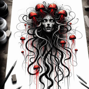 Inne mroczne - Free tattoo design ideas ai genereted - inkby.ai
