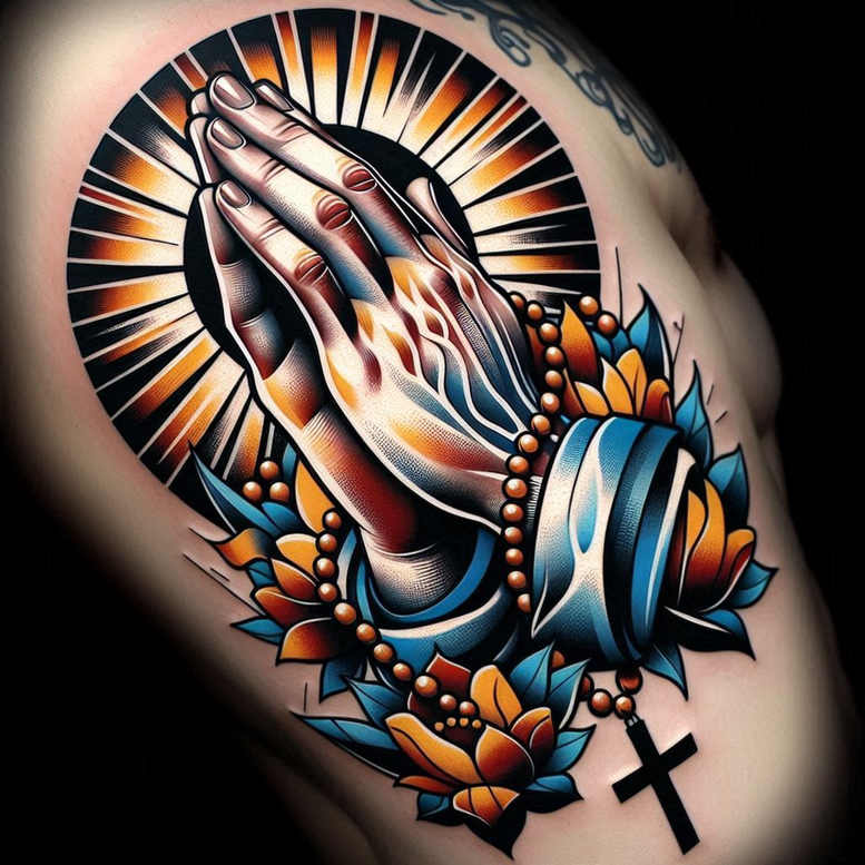 Dłonie - Free tattoo design ideas ai genereted - inkby.ai
