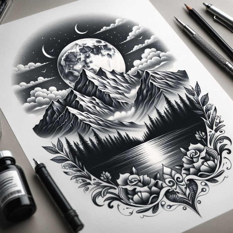 Przyroda - Free tattoo design ideas ai genereted - inkby.ai