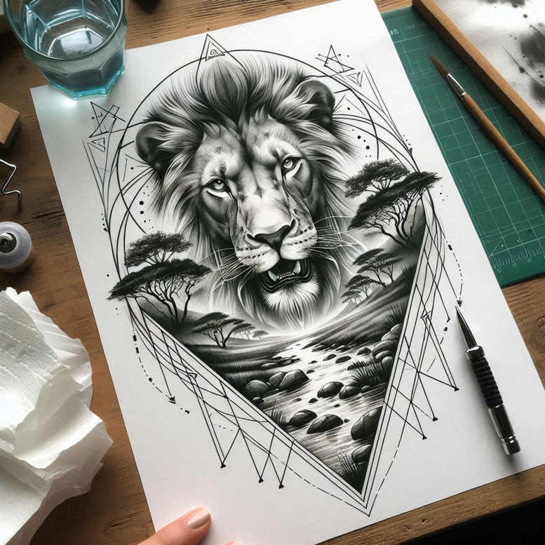 Lwy - Free tattoo design ideas ai genereted - inkby.ai