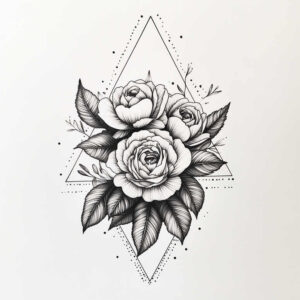 Delikatne kwiaty - Free tattoo design ideas ai genereted - inkby.ai