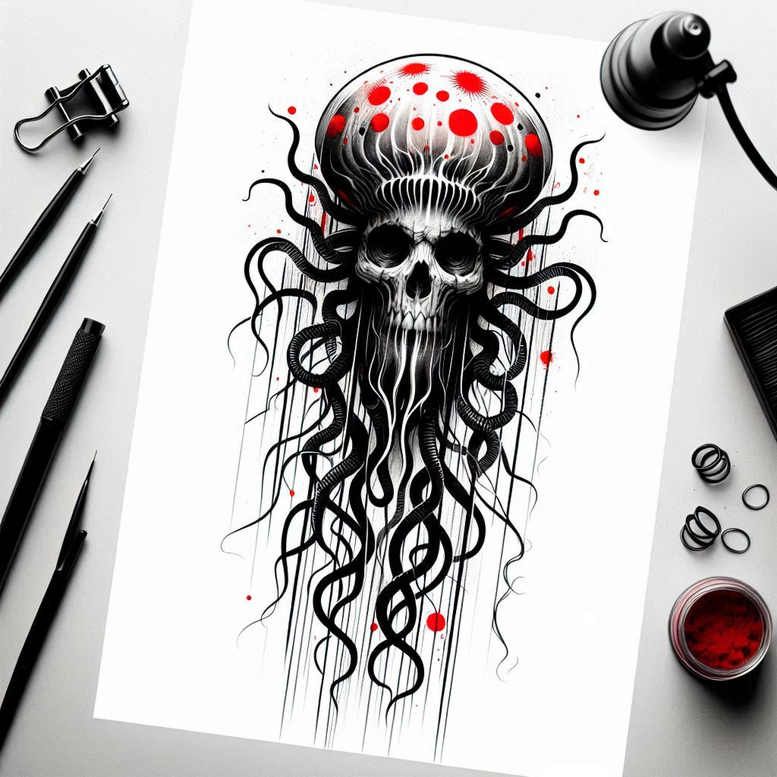 Inne mroczne - Free tattoo design ideas ai genereted - inkby.ai