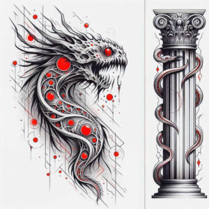 Inne mroczne - Free tattoo design ideas ai genereted - inkby.ai