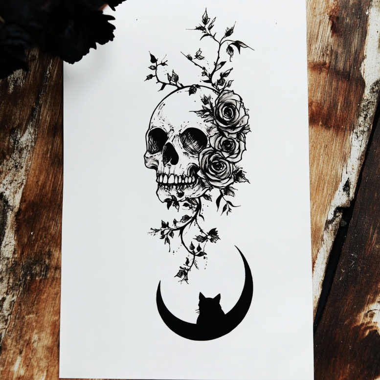 Inne mroczne - Free tattoo design ideas ai genereted - inkby.ai