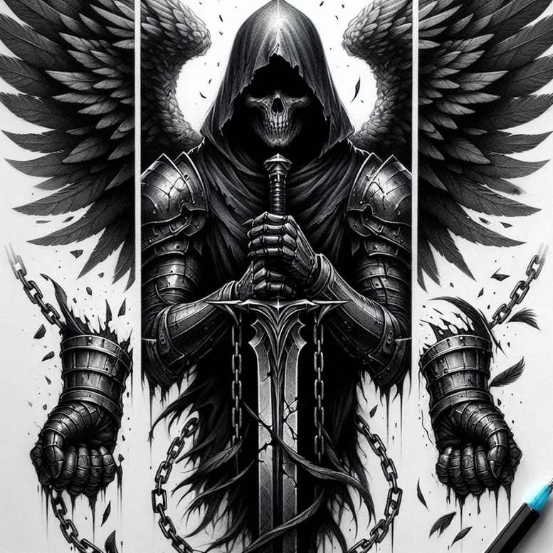 Inne mroczne - Free tattoo design ideas ai genereted - inkby.ai