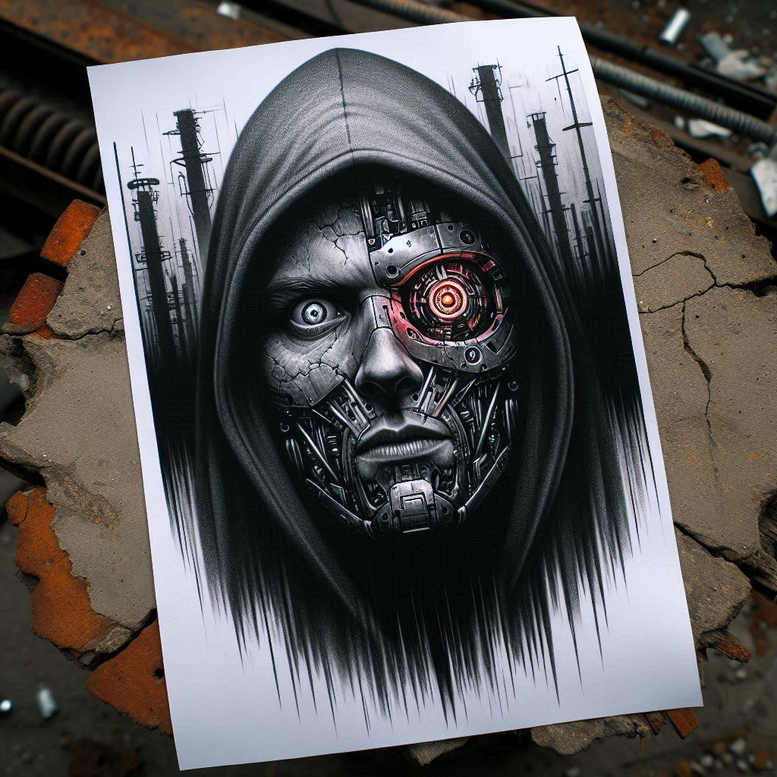 Surrealistyczne postacie - Free tattoo design ideas ai genereted - inkby.ai