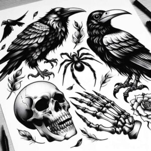 Inne mroczne - Free tattoo design ideas ai genereted - inkby.ai