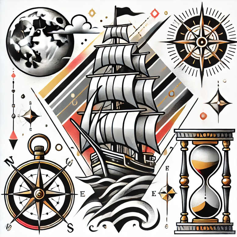 Podróże - Free tattoo design ideas ai genereted - inkby.ai