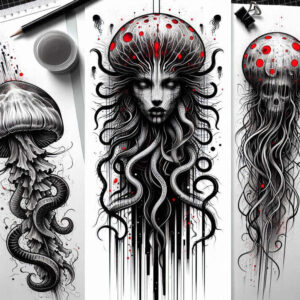 Inne mroczne - Free tattoo design ideas ai genereted - inkby.ai