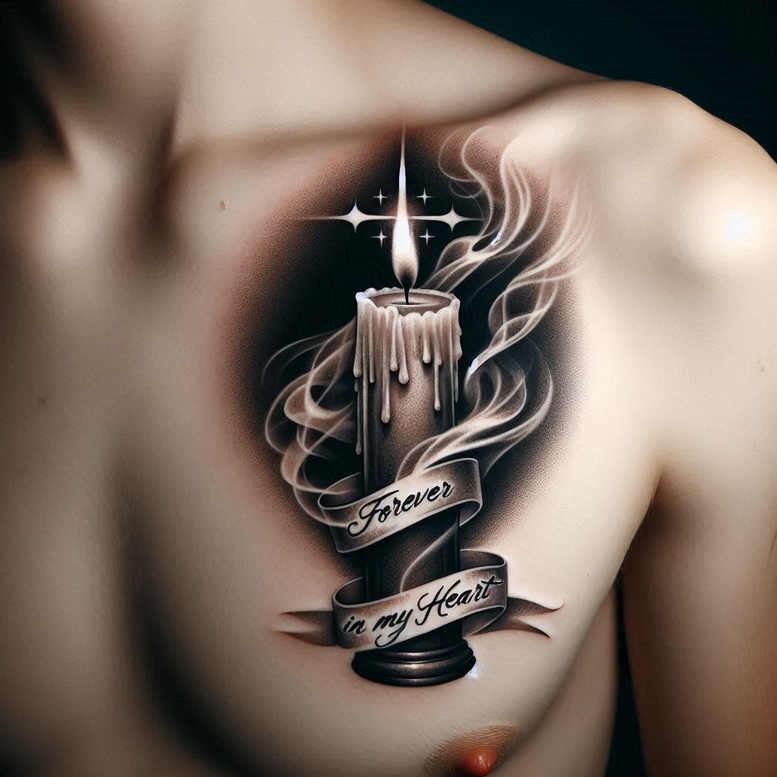 Świece - Free tattoo design ideas ai genereted - inkby.ai