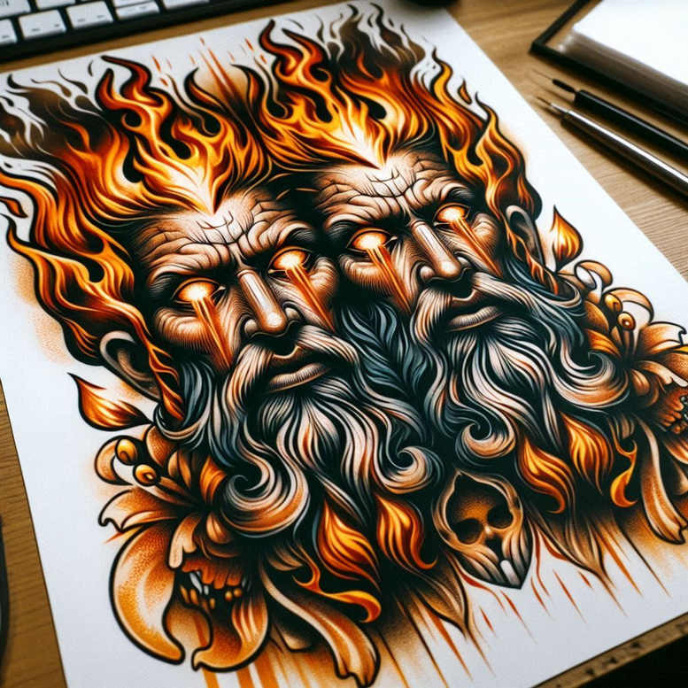 Inne mroczne - Free tattoo design ideas ai genereted - inkby.ai