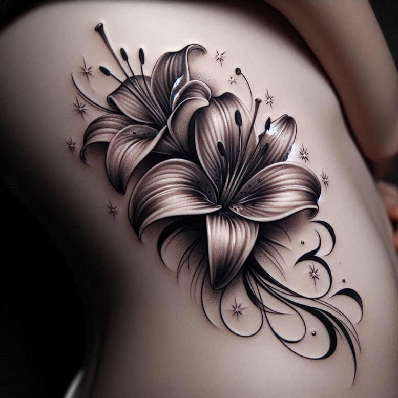Inne kwiaty - Free tattoo design ideas ai genereted - inkby.ai