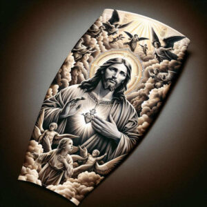 jesus-christ-symbol – tattoo design ideas free ai generated – life-like – for-wrist-side – Gallery: jesus-inkby-ai