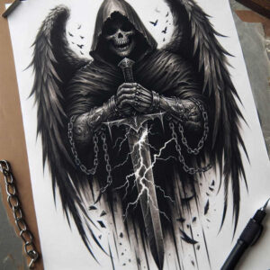 jesus-divine-mercy-tattoo-for-men – tattoo design ideas free ai generated – emotional-depth – for-scapula – Gallery: jesus-inkby-ai