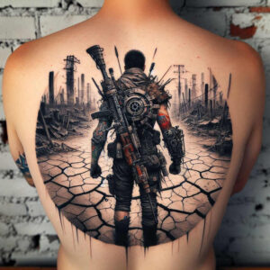 jesus-holy-tattoo – tattoo design ideas free ai generated – gentle-shadow – for-chest – Gallery: jesus-inkby-ai